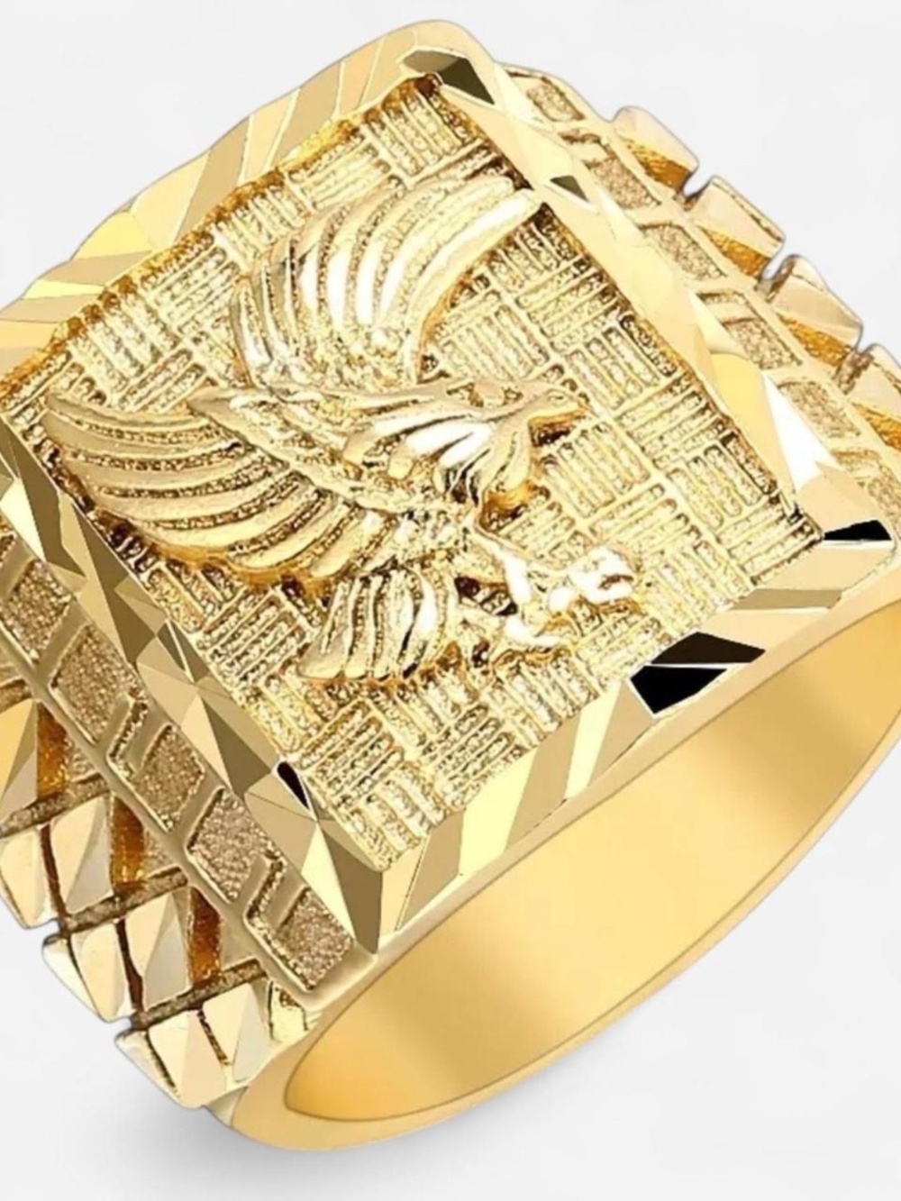 Gold plated Eagle Ring Size 10